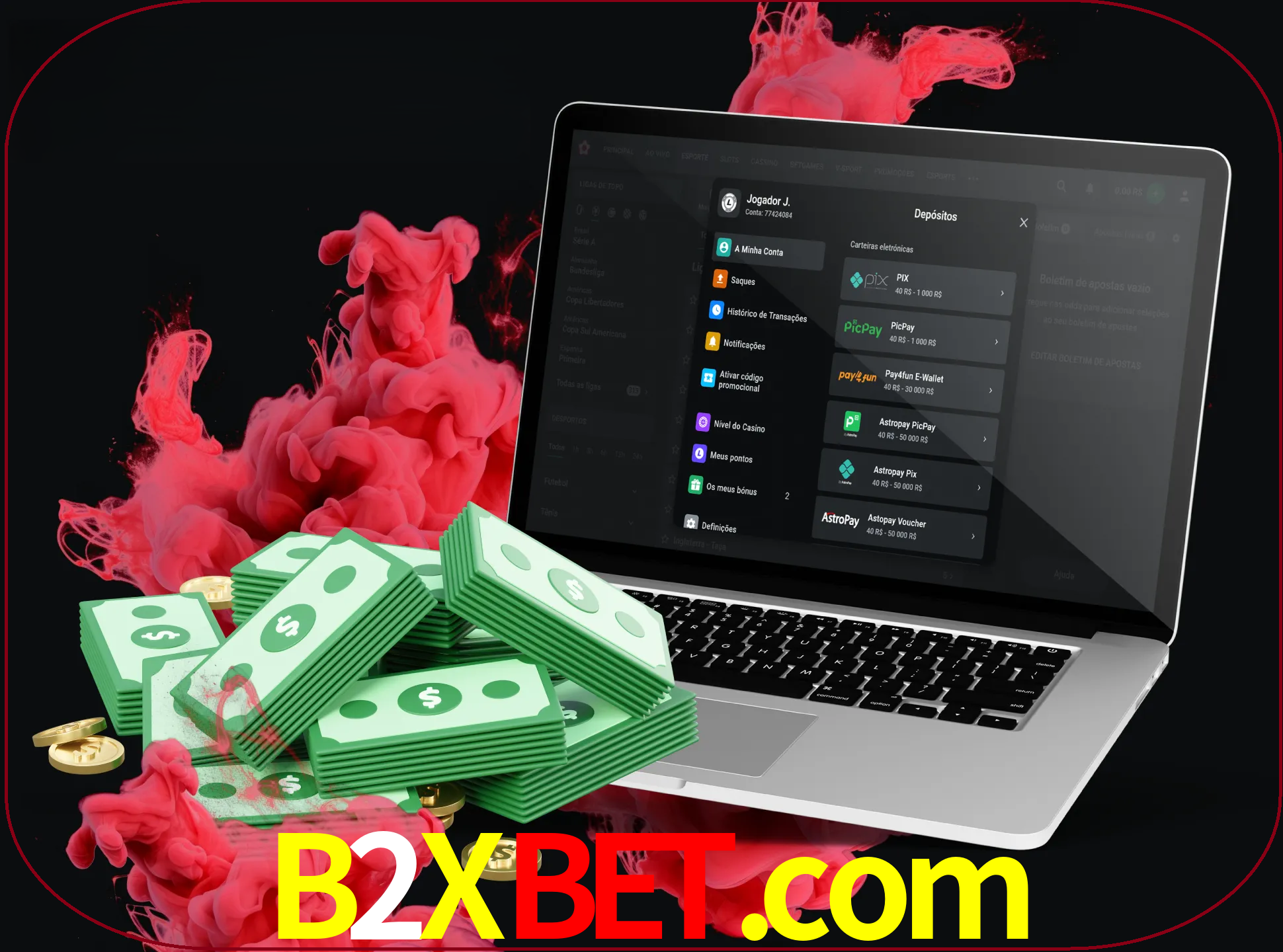 Para efetuar um depósito na sua conta b2xbet, basta escolher o método de depósito e especificar o montante.