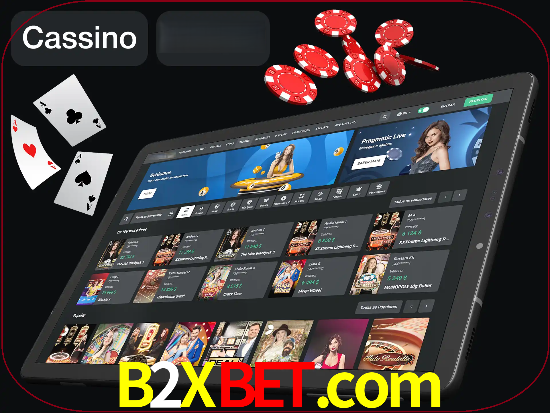 Jogue vários jogos de cassino em nosso cassino.